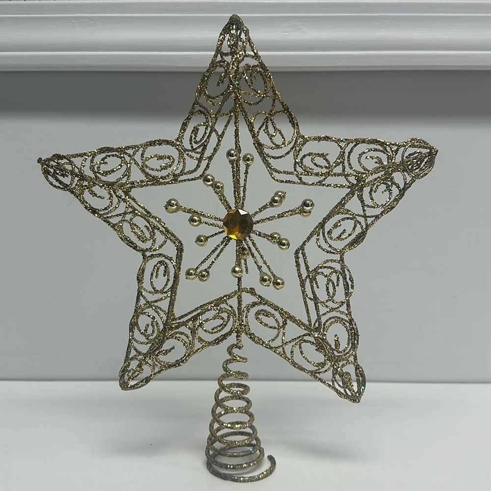 Gold Star tree topper🌟